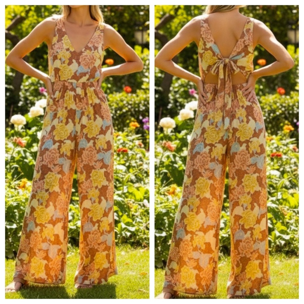 Amuse Society Bliss Tank Floral Jumpsuit